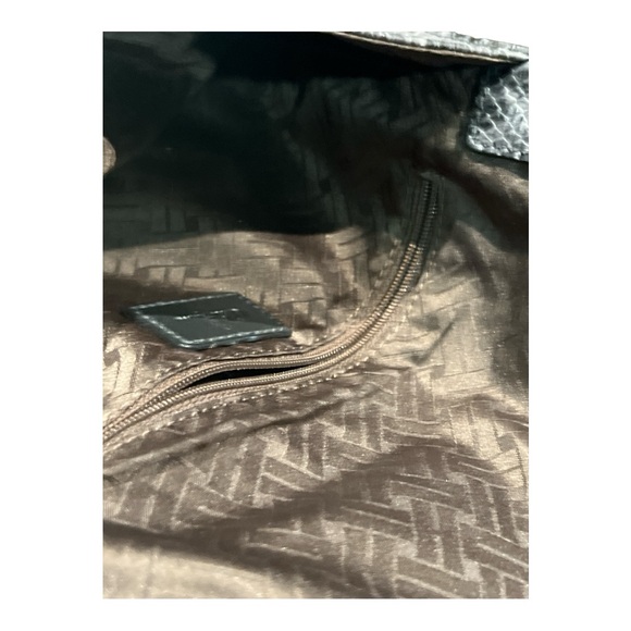 Cole Haan Snake Print Textured Clutch - Picture 6 of 6